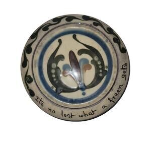 VINTAGE Torquay Scandy Tea Pot Plate Pottery Mottoware Longpark plate lid butter